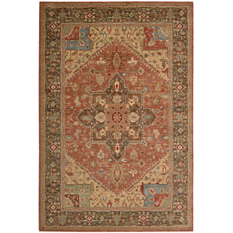 Jimena Wool Oriental Indoor Rug, Rectangle 3'6" x 5'6"