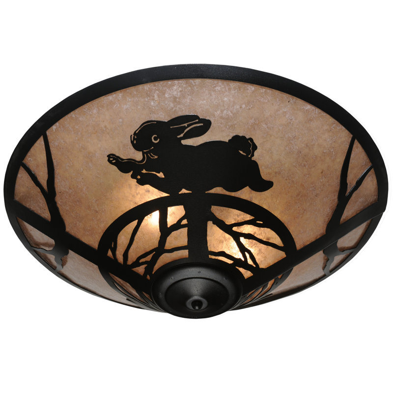 Rustic Lodge 3 - Light Flush Mount