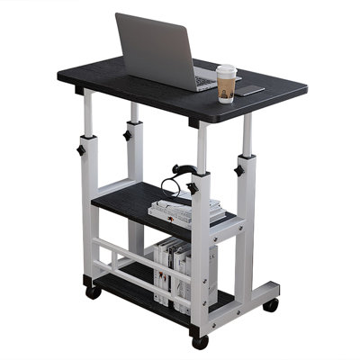Height Adjustable Laptop Desk with Wheels