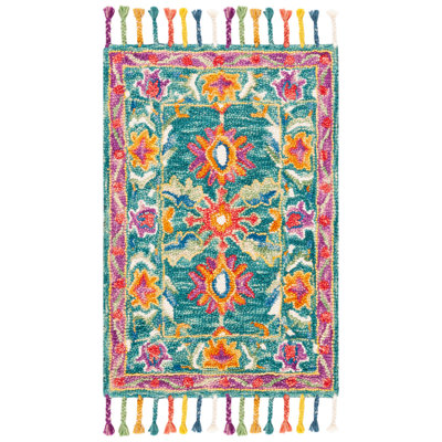 Tapis floral en laine touffeté à la main Vahakn