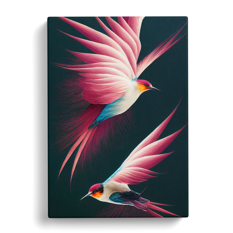 Crestover Swallow Birds - Wrapped Canvas, 50cm H x 35cm W x 3cm D