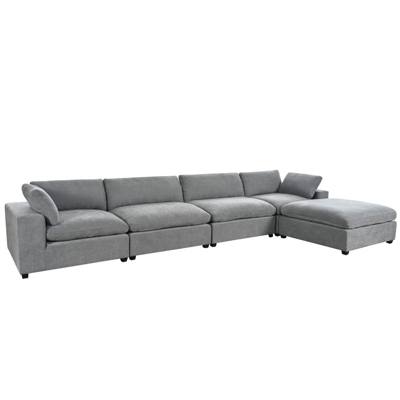 Canapé modulaire surdimensionné avec repose-pieds amovible U-Style