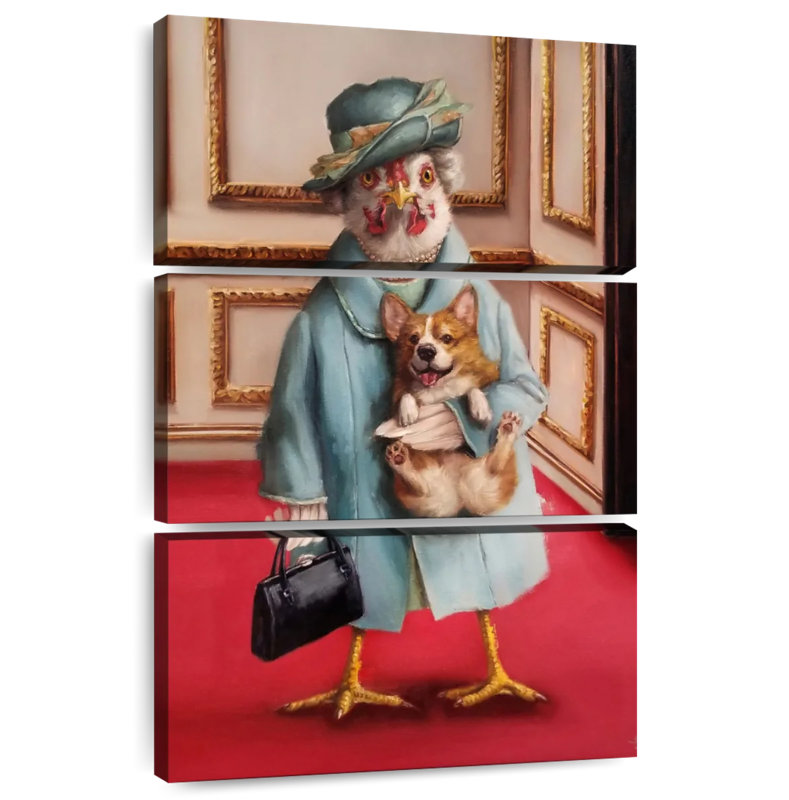 Ketti Her Majesty Chicken, 32" H x 20" W