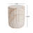 Outdoor/Indoor Lightweight Concrete Side Table,Cylinder Travertine Finish Accent Table