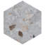 Carreau de mur et de sol en porcelaine 8,5 po x 10 po Recycle Hex