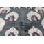 Coussin décoratif en velours gris et rosé - 16 x 16 | Luxe fait à la main