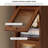 Retro Nut-brown Standard Solid Wood Bookcase
