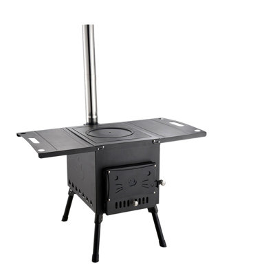 11 Square Feet Natural Vent Freestanding Wood Burning Stove