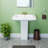 The Renovators Supply Inc. 12.75'' Gloss Vitreous China Square Bathroom Sink with Overflow