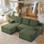 Canapés modulaires confortables Boneless Couch pour le salon, canapé modulaire en U en forme de nuage, canapé modulaire minimaliste avec assise profonde-129052865-129052871