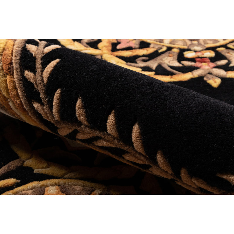 Alaqua Wool Floral Indoor Rug, Rectangle 5' x 8'