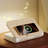 Sunrise Alarm Clock With Book Lamp, Wireless Charger, Bluetooth Speaker, Snooze Wake Up Light For Heavy Sleepers,Tabletop Clocks