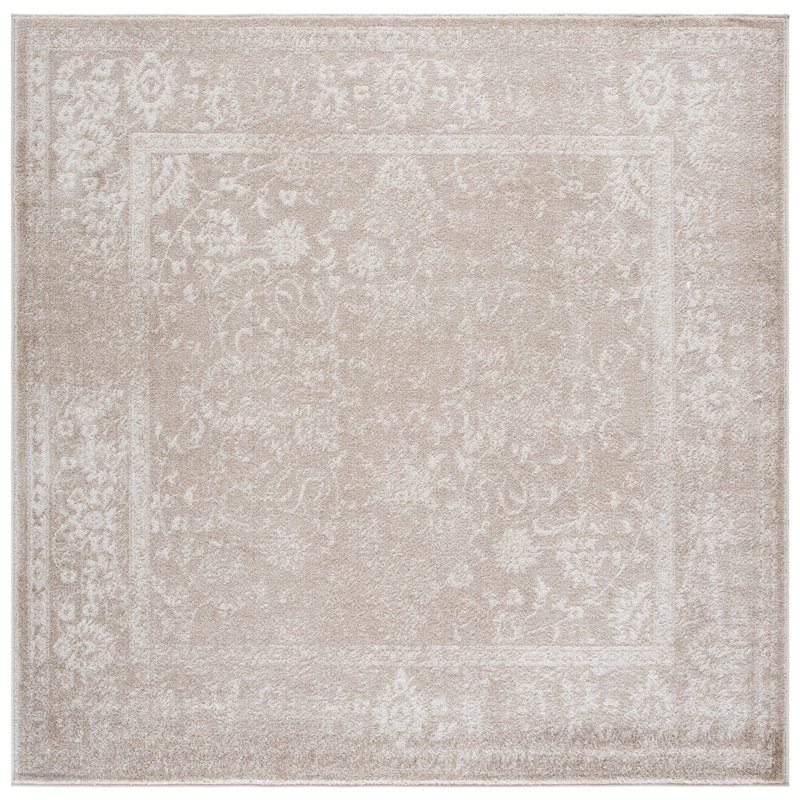 Adirondack Power Loom Oriental Indoor Rug, 6'-7" x 6'-7" Square