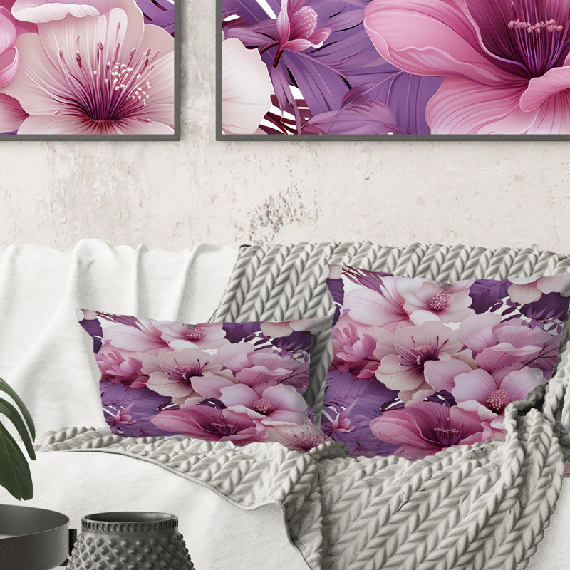 Orchid Dream Tropical Motif - Coussin, 16 po x 16 po