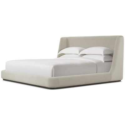 Lisbon Upholstered Wingback Bed