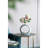 11X3.1X12" Round Vase,White/Gold