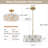 Modern Flower Glass Gold Chandelier-156439684-156439685