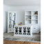 Armoire 53 po x 19 po x 83 po, blanc, design classique français pour le salon en bois massif à 35%
