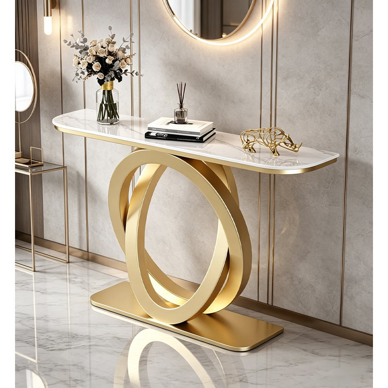 Canapé d'entrée en marbre blanc, 31.5" H x 39.37" W x 11.81" D