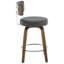 Tabouret de bar et de comptoir pivotant rembourré-1118633826-1118633827
