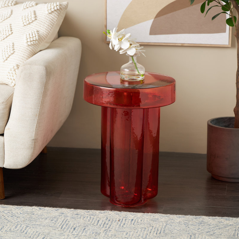 Table d'appoint Cole and Grey, Rouge