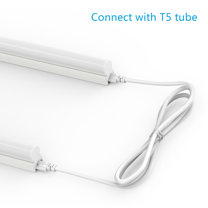 4Pcs 3-Pin T8  Fitting Led Shop Light Cable, 48" H x 0.2 W x 0.2" D