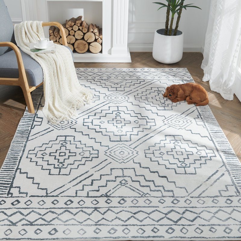 Tapis d'intérieur lavable en chenille avec envers antidérapant pour l'entrée de la chambre à coucher et la cuisine