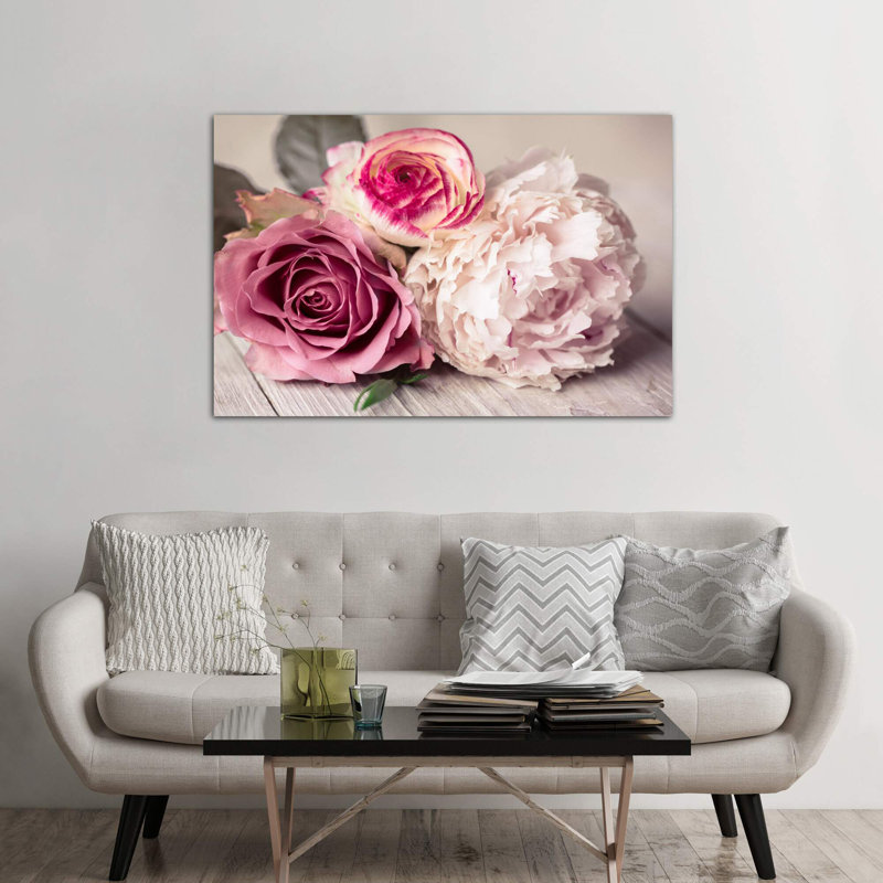 Bouquet by Symposium - Print on Canvas, 30.48 cm H x 45.72 cm W, No Frame