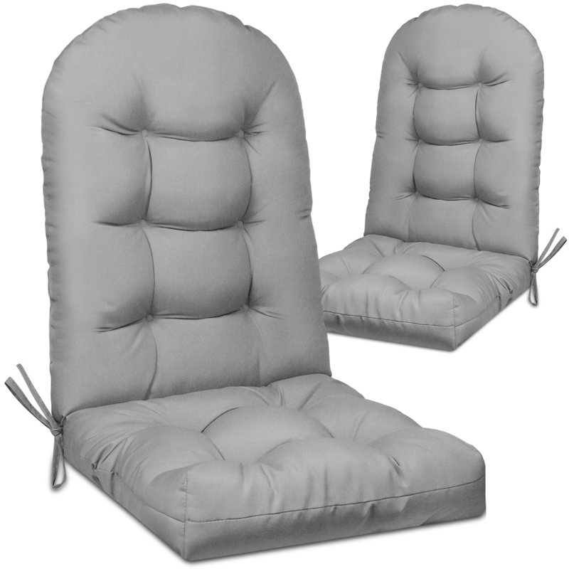 5 Inch  Adirondack Chair Cushion(Set Of 2), Light Gray