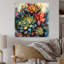 Cactus vert vert, paysage IV - Cactus, décoration murale acrylique-307268331