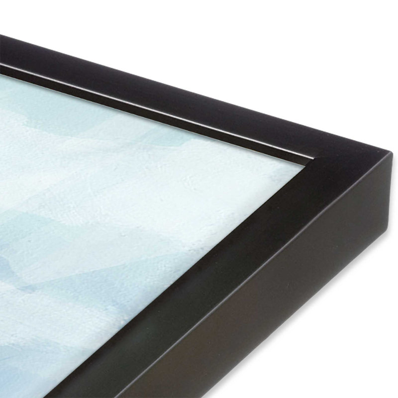 Serene Seaside Pastels, ensemble de 2 toiles encadrées, H 21,5 po x l 41,5 po x P 1,25 po, Cadre en zinc patiné