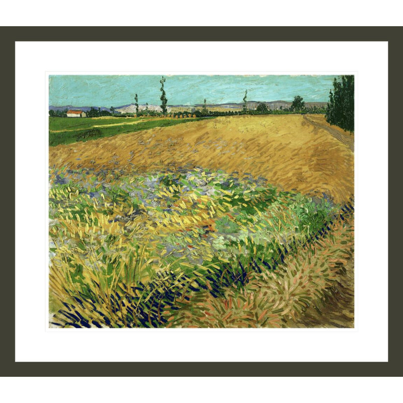 «Wheatfield» par Vincent van Gogh, impression giclée encadrée, H 23,5 po x l 27,01 po