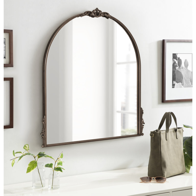 Christany Metal Mirror, Bronze, 32" x 30"