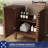  Cove 24" Bathroom Vanity with Ceramic Sink Top, Fully Assembled Mid-Century Wood Bathroom Cabinet, Walnut
