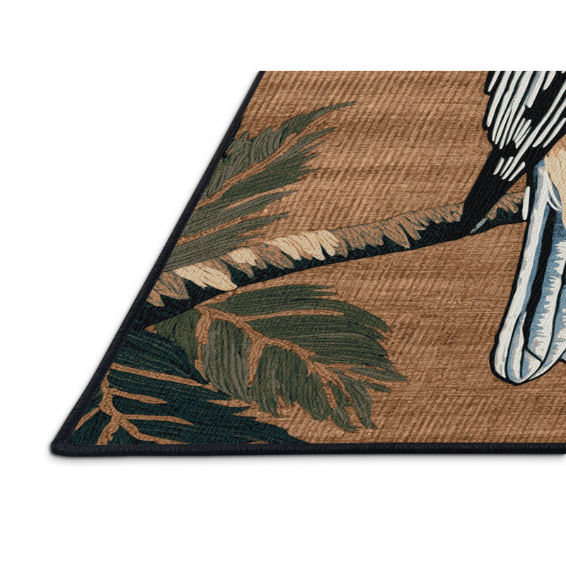  Tapis blanc lavable à sittelle, Carré 7 pi