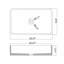 Lavabo de salle de bain rectangulaire 20,5 po