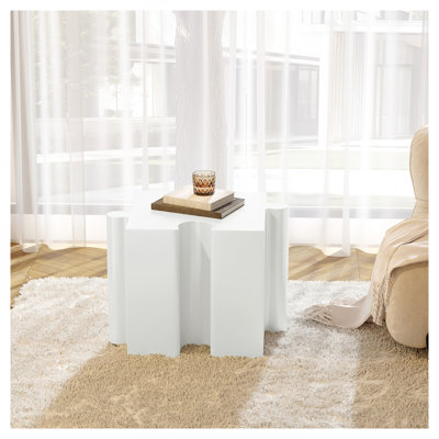 Table d'appoint casse-tête, table modulaire à bord concave MGO
