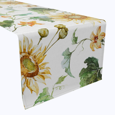 Table Runner, 100% Cotton, Floral 211