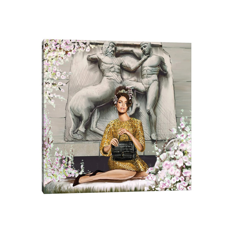 Elgin Bianca by George V. Antoniou - Wrapped Canvas Painting, 30.48 cm H x 30.48 cm W