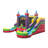 POP JUMP 16'x15'x12' Crossover Rainbow Castle Inflatable Bounce House with Dual Slide & Pool, Includes Blower