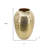 17" Gold Hammered Aluminum Urn Table Vase