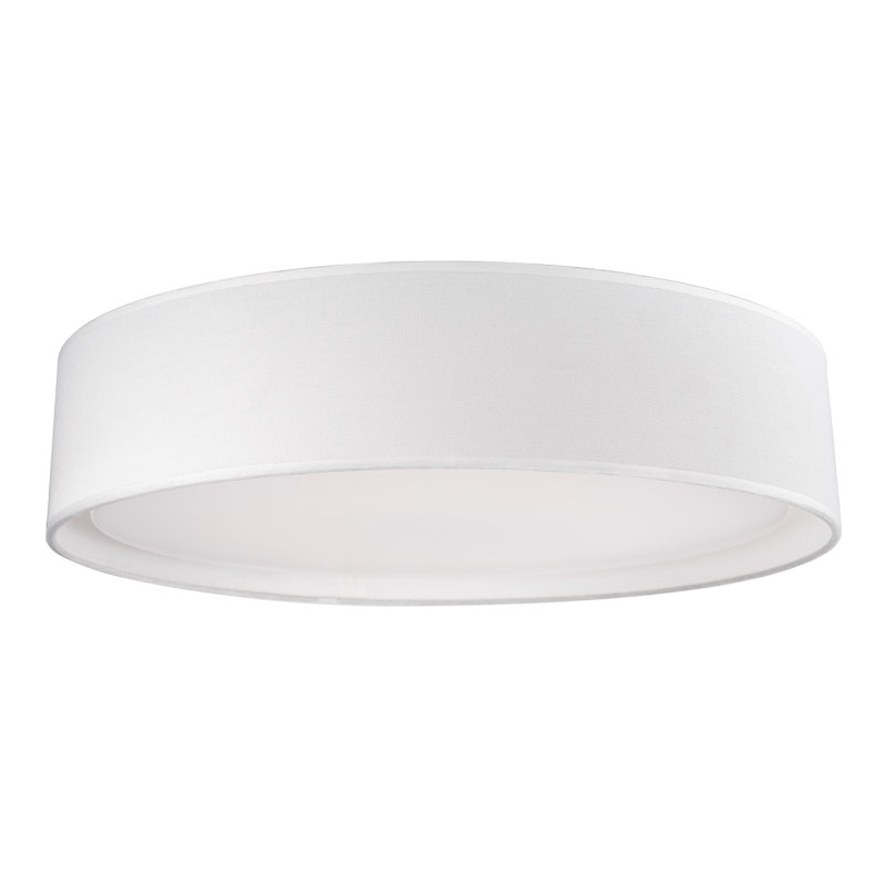 Dalton 1 - Light LED Flush Mount, White, White