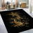 Soft Non-Woven Printed Rug Featuring Intricate Geometric Detailing for a Stylish and Modern Addition to Your Living Space-126002102