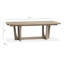 Table de salle à manger extensible à tréteaux avec 2 chaises d'appoint et 2 chaises-1192044174