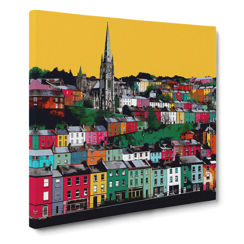 City Of Cork Pop No.1 - Wrapped Canvas, 35cm H x 35cm W x 3cm D