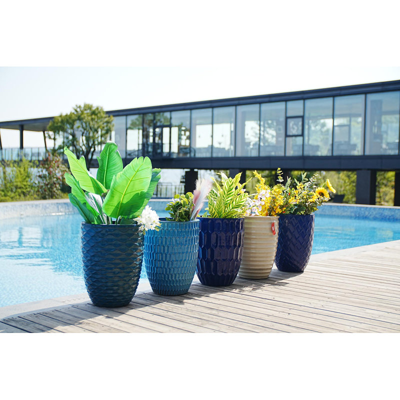 Pots de fleurs en céramique de haute qualité, Blanc lait