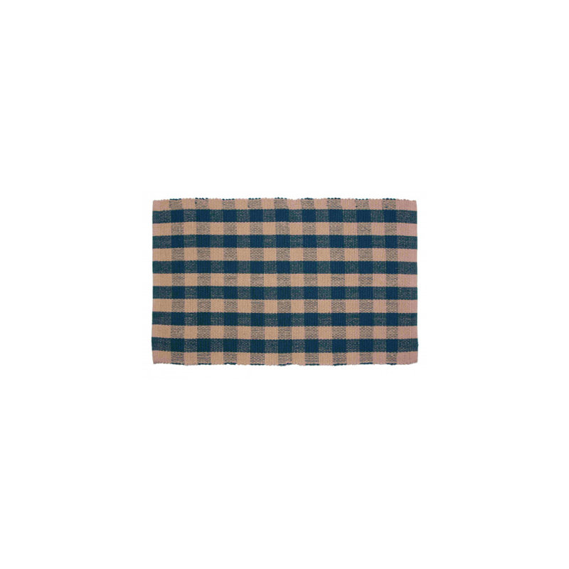 Tapis vert en coton crocheté à la main Bardwell, Rectangle 5 pi x 8 pi