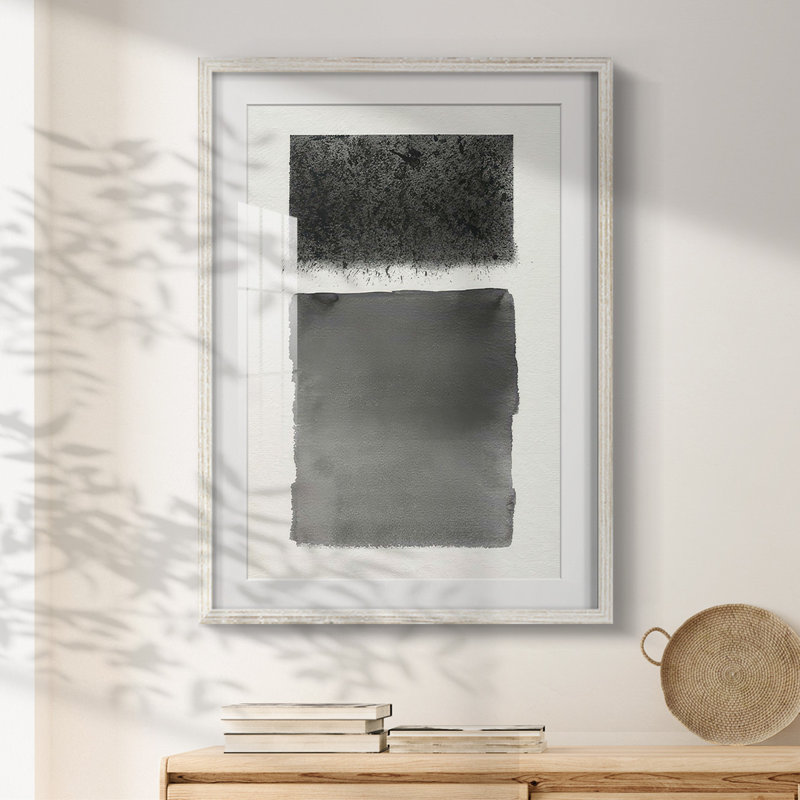 Reflection and Refraction II -Framed Print, White