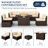 Treyshun Wicker 6-Person Sectional Conversation Sets with Cushions-1153797337-1142133819