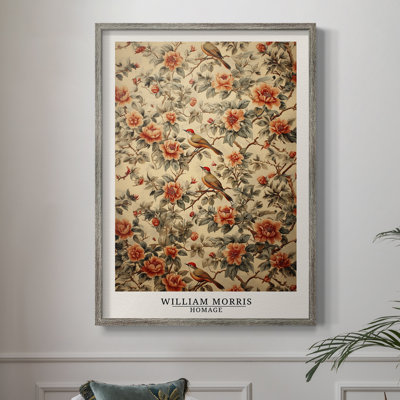 WM MORRIS Series CCXLIV Framed Print - Solid Wood
